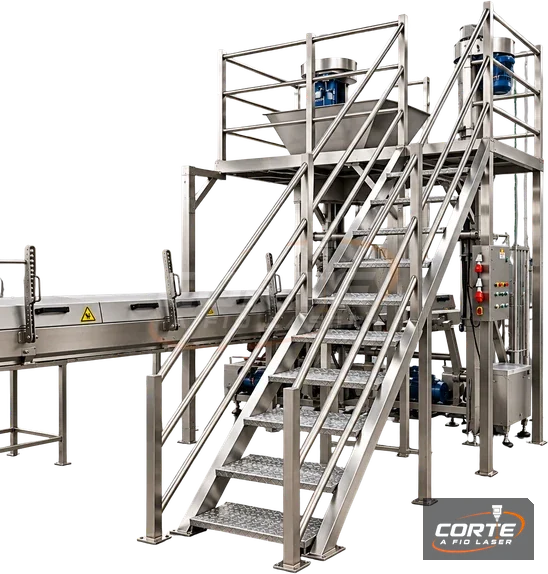 Elevador de bacia e plataforma com alimentadora de massa